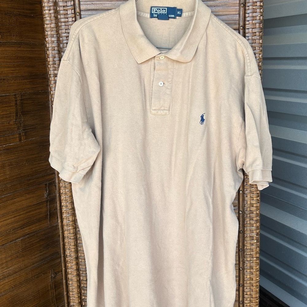 Polo Beige Short Sleeve Top XL